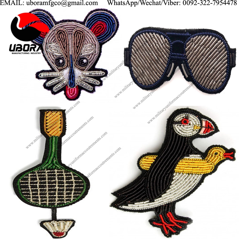 bullion wire sun glasses, bullion wire tennis and funny cartoon shape brooch high quality